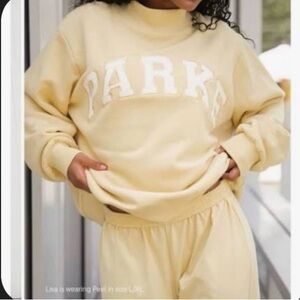 PARKE NWOT yelllow mockneck